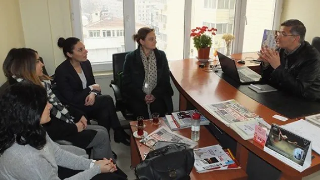 ÇİMSA heyeti gazetemizi ziyaret etti