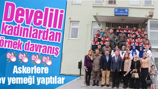 Develili kadınlardan örnek davranış