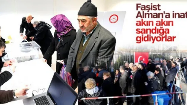 Almanya'da yaşayan Türkler sandık başında
