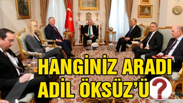 Başbakan Yıldırım Rex Tillerson'ı kabul etti