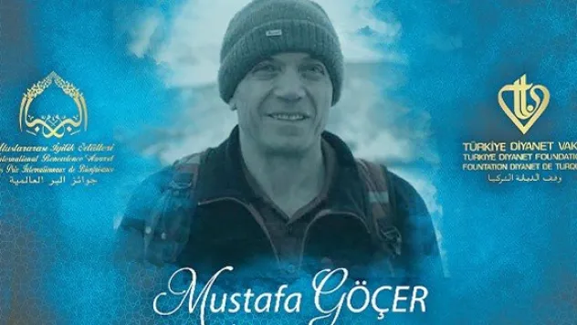 Doğa dostu Mustafa Göçer'e iyilik ödülü