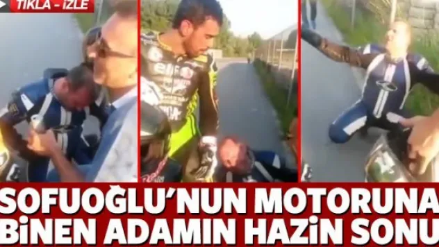 Kenan Sofuoğlu'nun arkasına binen adamın dramı!