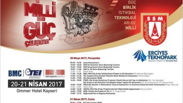 'Milli Güç Çalıştayı' Kayseri'de düzenlenecek
