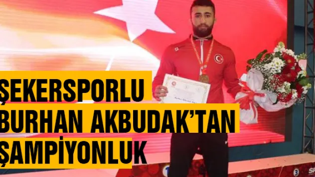 Şekersporlu Burhan Akbudak'tan şampiyonluk