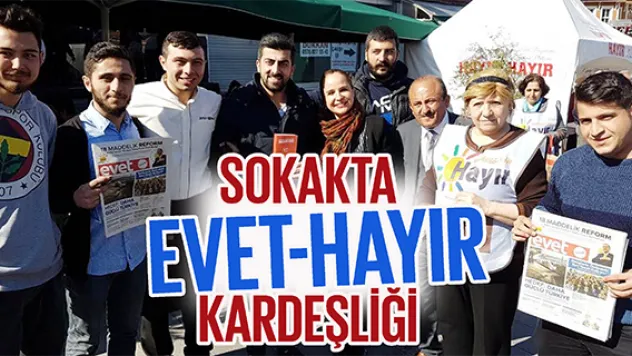 SOKAKTA EVET-HAYIR KARDEŞLİĞİ