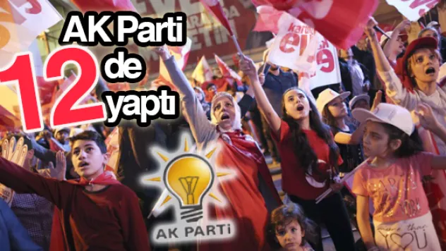 AK Parti 12'de 12 yaptı
