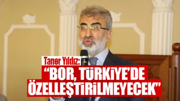 &quotBor, Türkiye´de özelleştirilmeyecek&quot