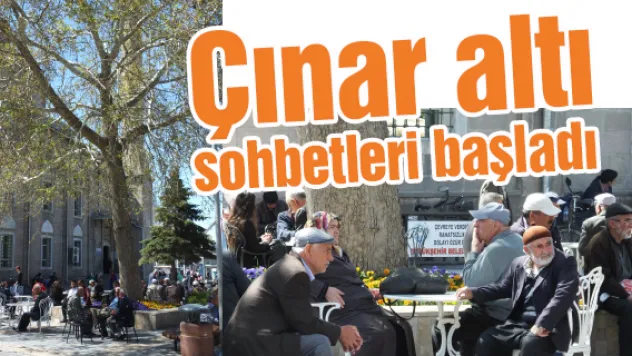 Çınar altı sohbetleri başladı