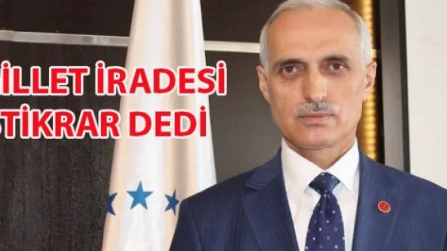 Millet iradesi 'istikrar' dedi