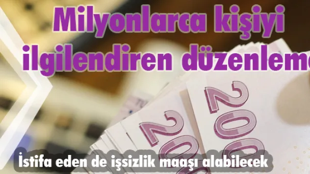 Milyonlarca kişiyi ilgilendiren düzenleme  İstifa eden de işsizlik maaşı alabilecek