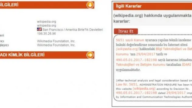 Wikipedia'ya Türkiye'den erişim engellendi
