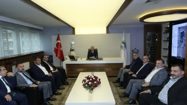 Başkan Çelik, başkanları ağırladı