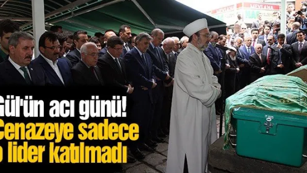 Cenazeye sadece o lider katılmadı