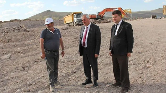 İncesu Belediyesi çevre yol çalışmalarına devam ediyor