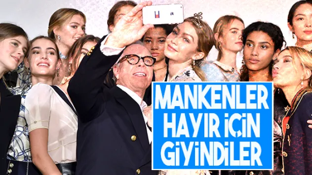 MANKENLER HAYIR İÇİN GİYİNDİLER