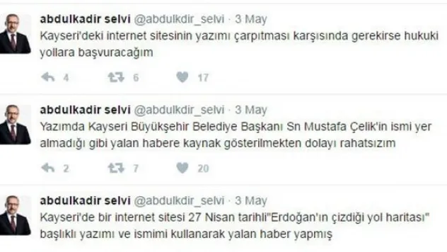 Selvi'den 'Mustafa Çelik' açıklaması