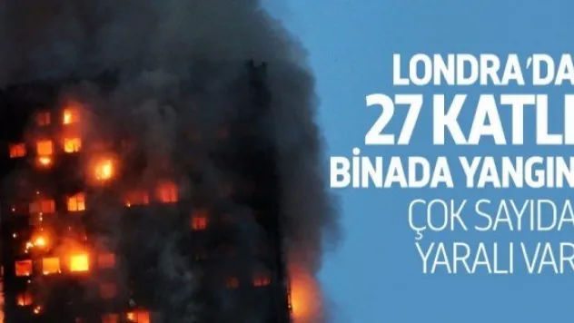 27 katlı binada büyük yangın