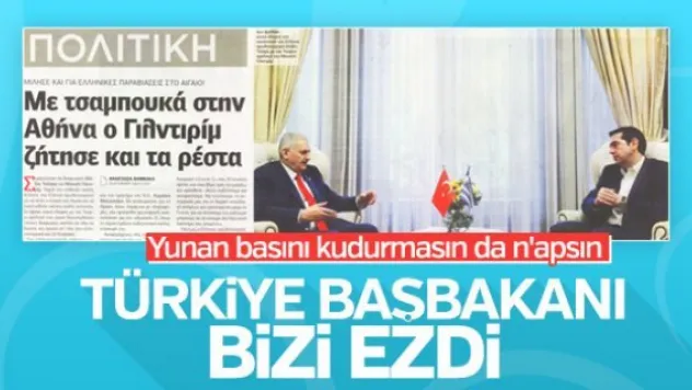 Başbakan Yıldırım'ın Atina ziyareti Yunan basınında