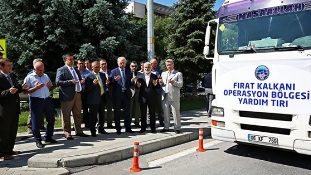 Büyükşehir'den Suriye'ye iaşe yardımı