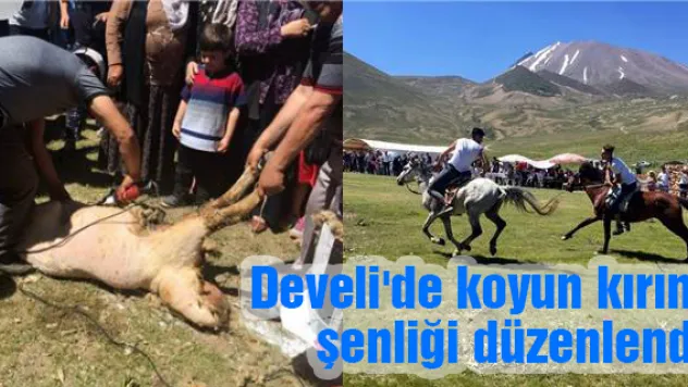 Develi'de koyun kırım şenliği düzenlendi