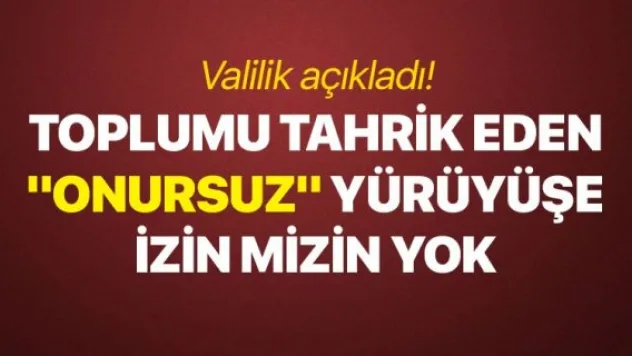 İstanbul Valiliği'nden LGBTİ yürüyüşü açıklaması