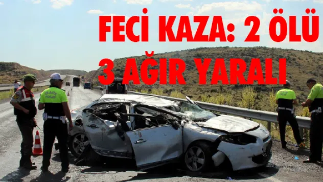 Kayseri'de feci kaza: 2 ölü 3 ağır yaralı