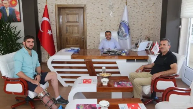 Güneydoğu gazisinden Başkan Cabbar'a ziyaret