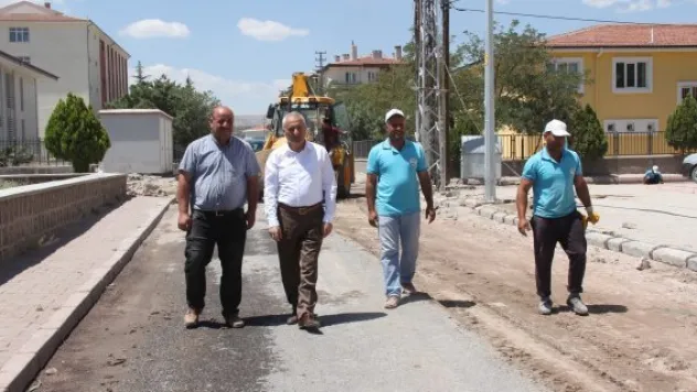 İncesu Belediyesinde asfalt çalışması başladı