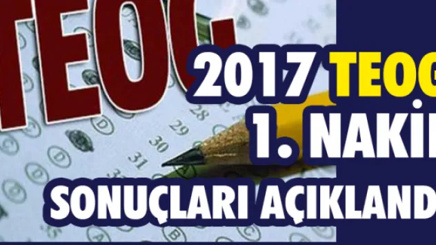 2017 TEOG 1. nakil sonuçları açıklandı