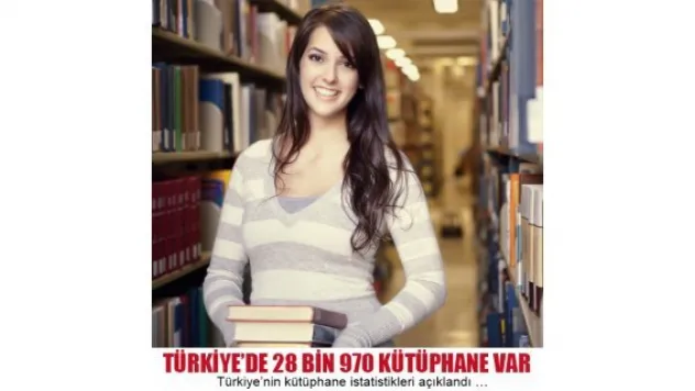 28 bin 970 kütüphanemiz var