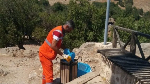 Akdamar adasında bayram temizliği