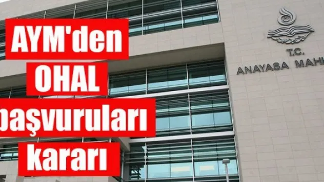 Anayasa Mahkemesi 70 bin 771 başvuruyu reddetti