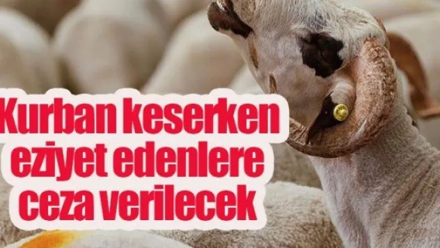 Kurban keserken eziyet edenlere ceza verilecek