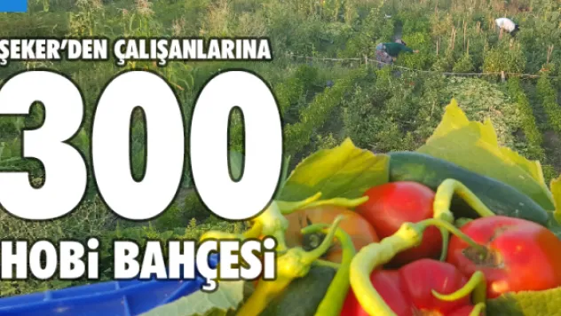Şeker'den çalışanlarına 300 hobi bahçesi