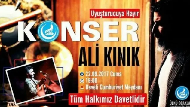 Ali Kınık'tan 'Uyuşturucuya Hayır' Konseri