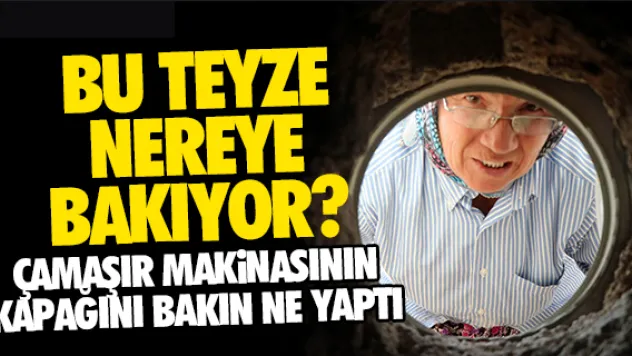 ÇAMAŞIR MAKiNASININ KAPAĞINI BAKIN NE YAPTI?