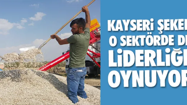 KAYSERi ŞEKER O SEKTÖRDE DE LiDERLiĞE OYNUYOR