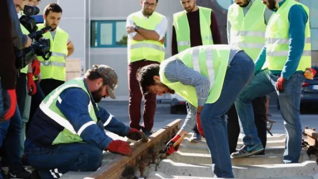 AGÜ İnşaat Bölümü sahaya indi