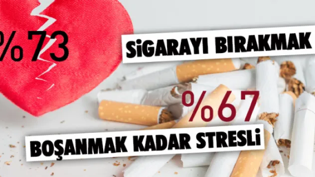 Sigarayı bırakmak boşanmak kadar stresli