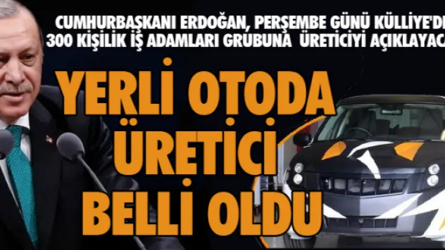 Yerli otoda üretici belli oldu