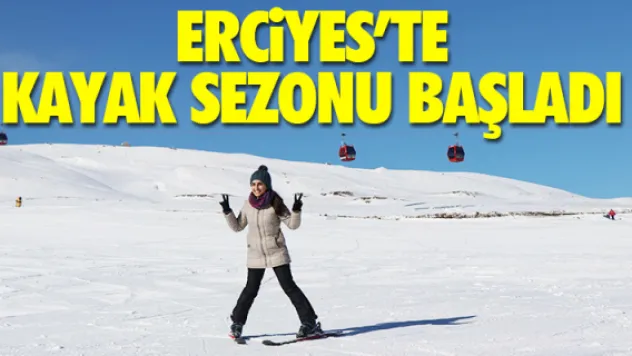 ERCiYES'TE KAYAK SEZONU BAŞLADI