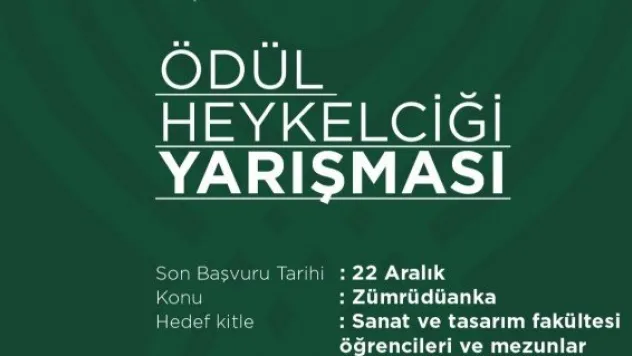 Yeşilay'dan ödül heykelciliği yarışması