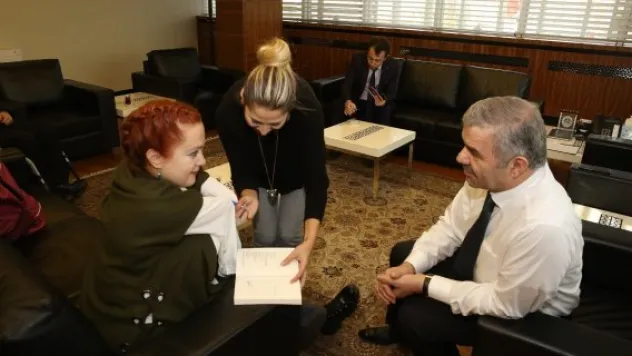 Engelsiz engellilerden Başkan Çelik'e ziyaret