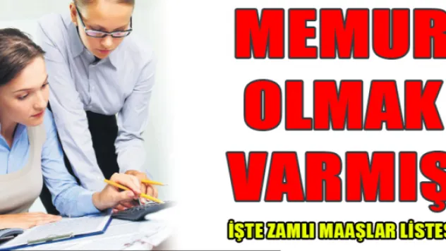 Memur olmak varmış