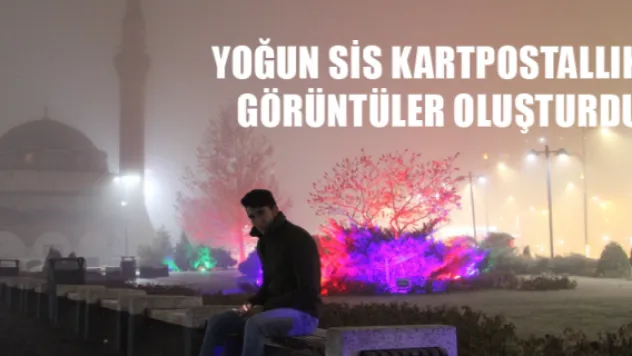 Yoğun sis kartpostallık görüntüler oluşturdu