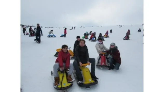 Çözüm Koleji öğrencilerinin kayak heyecanı