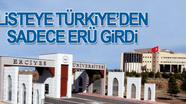 LiSTEYE TÜRKiYE'DEN SADECE ERÜ GiRDi