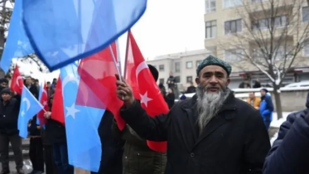 Uygur Türklerinden Zeytin Dalı Harekatı'na destek