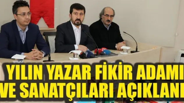 YILIN YAZAR FİKİR ADAMI VE SANATÇILARI AÇIKLANDI