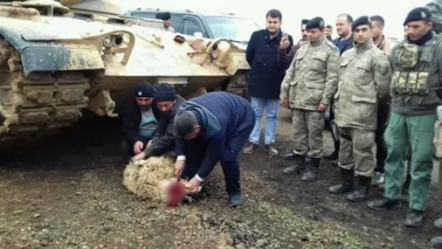 Yörükler Mehmetçik için kurban kestiler